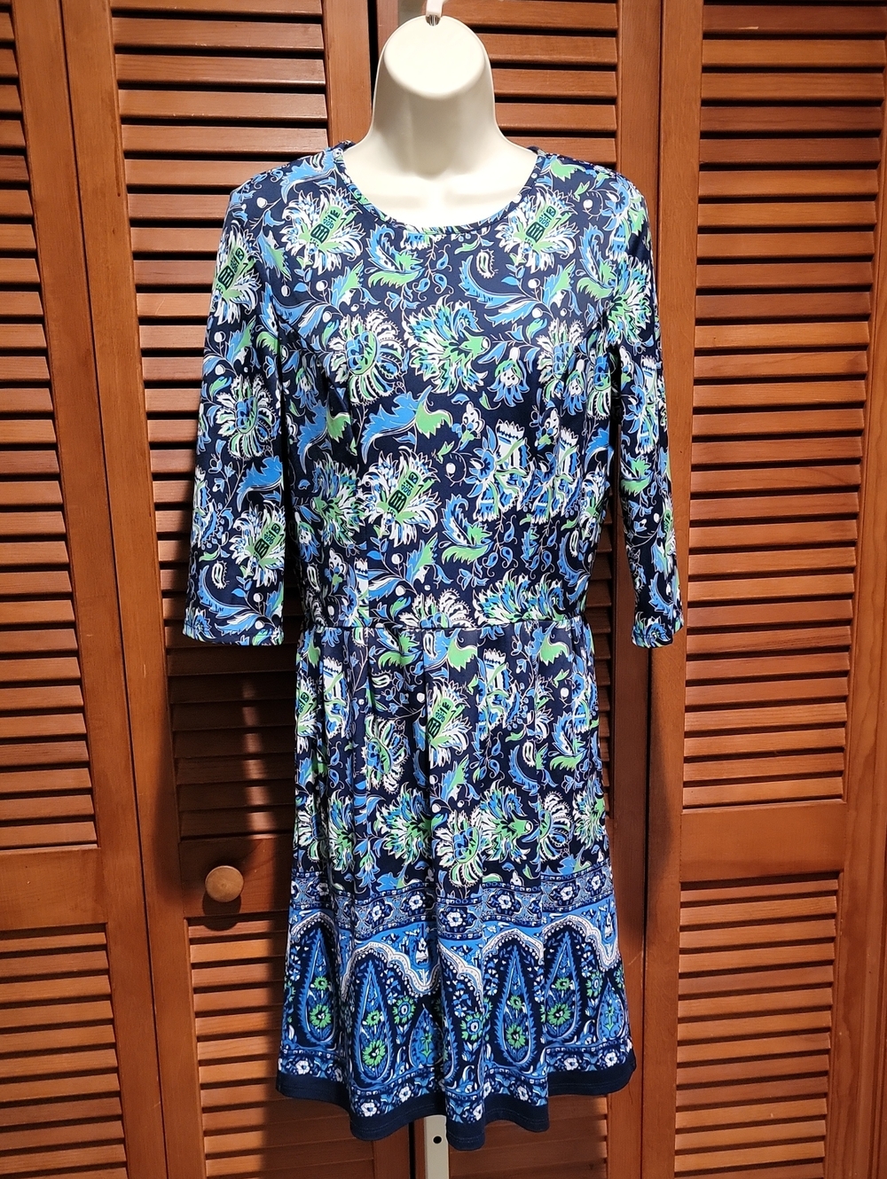 JUDE CONNALLY MARGO 3/4 LENGTH SLEEVE DRESS IN THE BAJA FLORAL PRINT